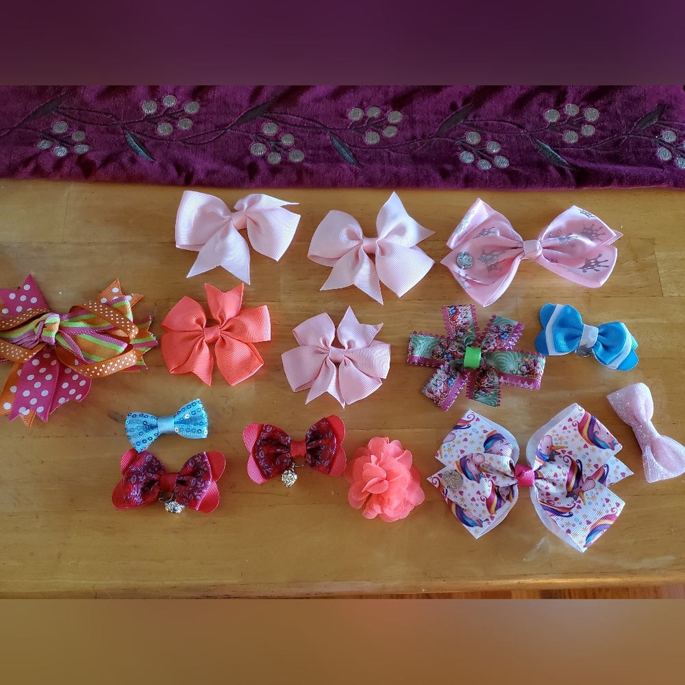 Girl's Hairbow Hair Clip Lot